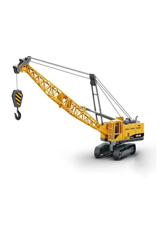 KONIGIN Play Game Heavy-Duty Construction Crane Toy Set Inertia-Powered Vehicle with Realistic Lights and Sounds Lift Play Action Toy for Kids - Image 4